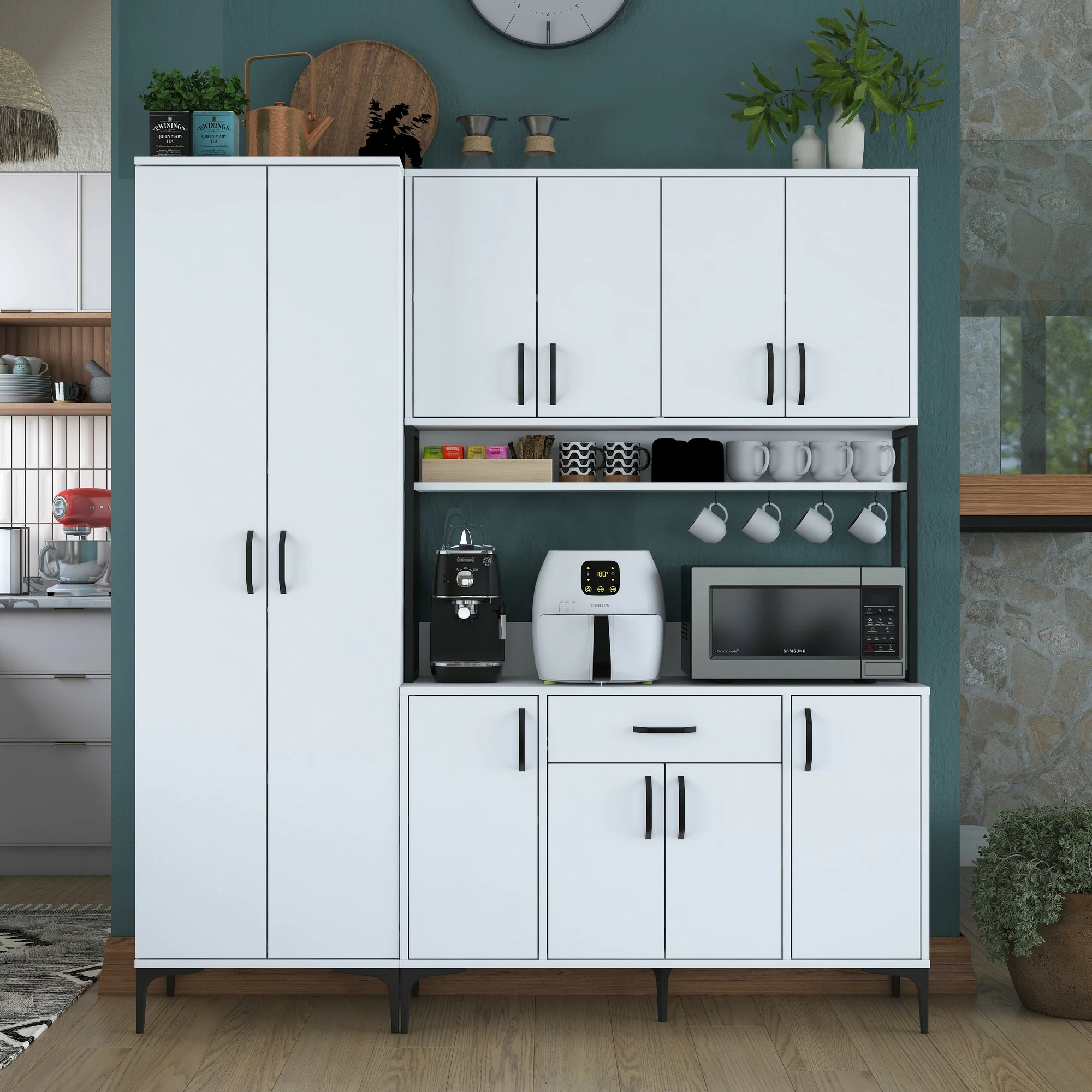 Multifunkcijski omarica Hanah Home JE133 - 3054, bela