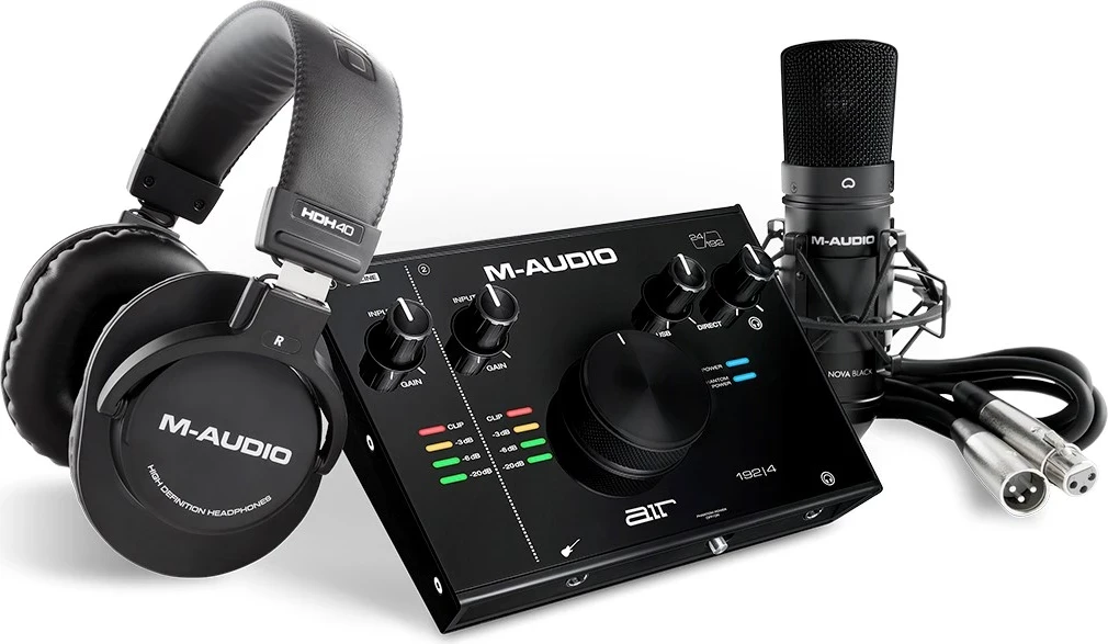 Profesionalni vmesnik za snemanje M-AUDIO AIR 192|4 Vocal Studio Pro, črn
