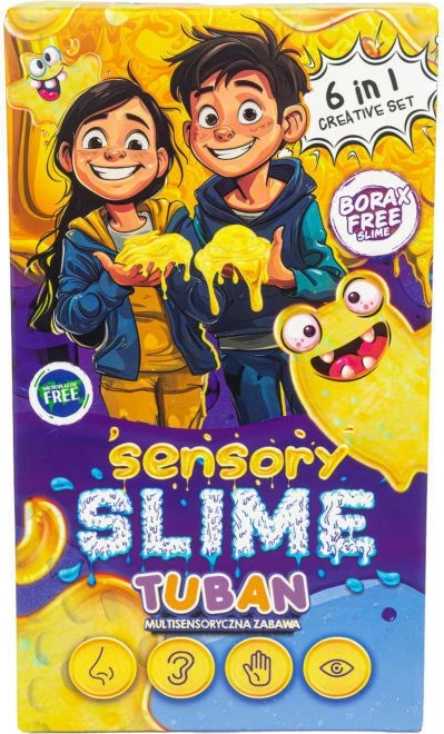 Senzorični DIY set za slime 6-v-1, večbarven Tuban