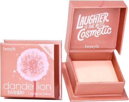 Highlighter mehkih tonov Dandelion Twinkle Mini, Benefit, soft nude-roza, 1.5 g