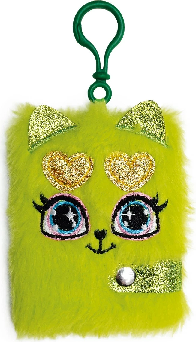 Set obesnih notesov v obliki obeska, Stnux STN8547, 12 kosov, pliš, različne barve