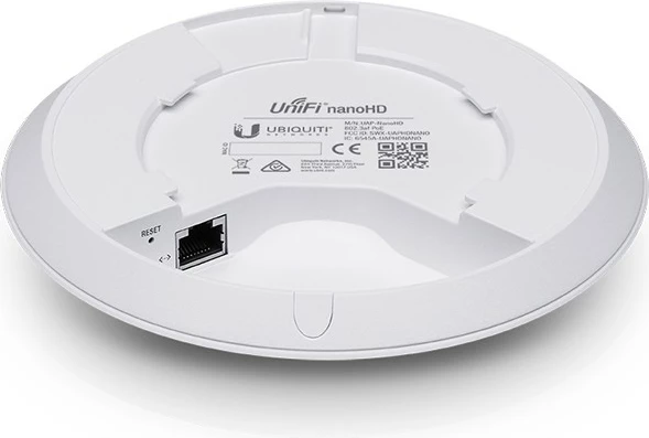 Access point z visoko zmogljivostjo Ubiquiti UniFi nanoHD, 1733 Mbit/s, bel