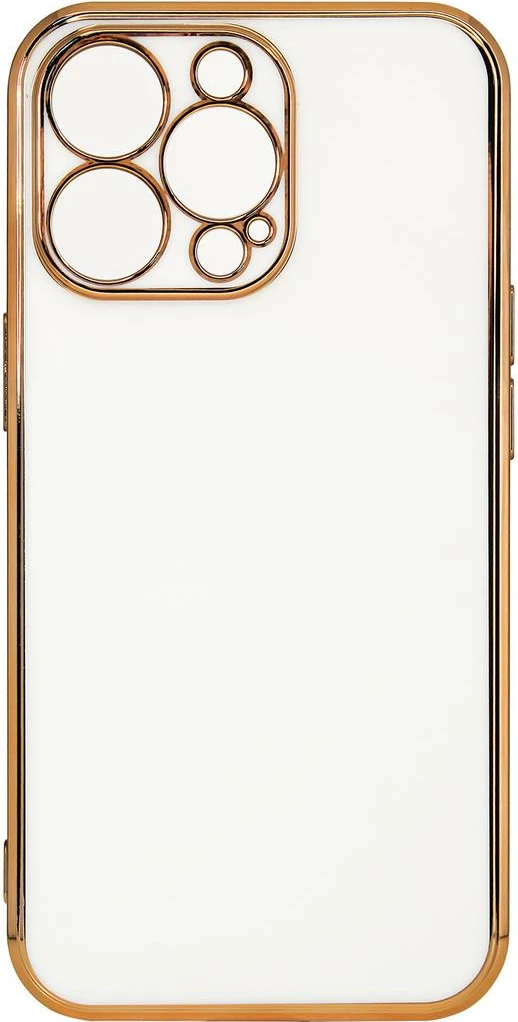 Ovitek Hurtel Fashion za Samsung Galaxy A12 5G, TPU, bel z zlato obrobo
