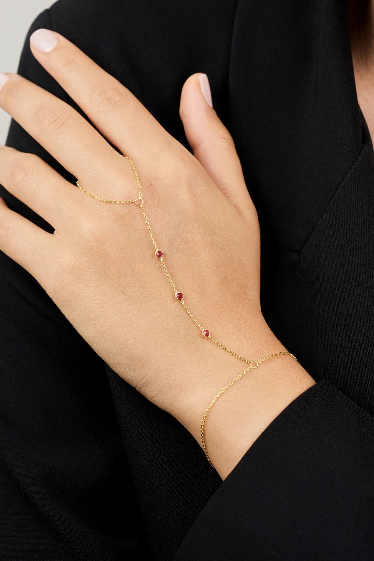 Ogrlica iz srebra 925 Elika, rdeča, TFNY65207