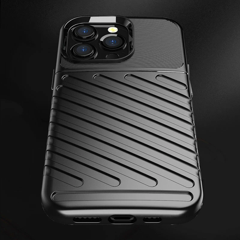 Ovitek za telefon za iPhone 13 Pro Hurtel Thunder Case, TPU, moder