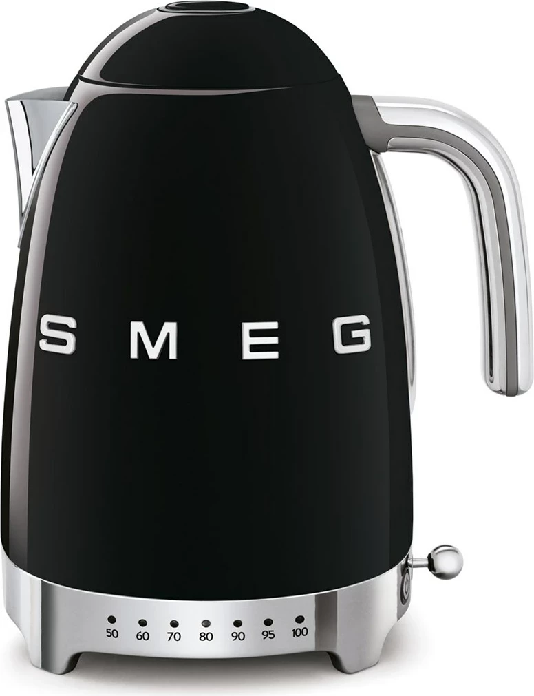 Električni čajnik 1,7 L, 7 stopenj temperature, črn SMEG KLF04BLEU