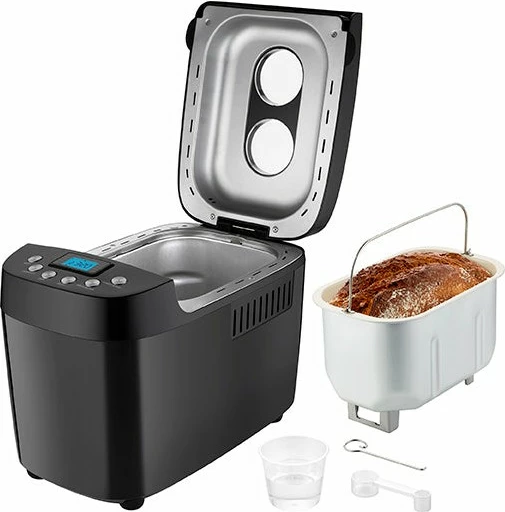 Pekač kruha UNOLD Backmeister Big, 1,5 kg, 15 programov, funkcija ogrevanja, okence za pogled, nadzor rženja, 850 W, črn