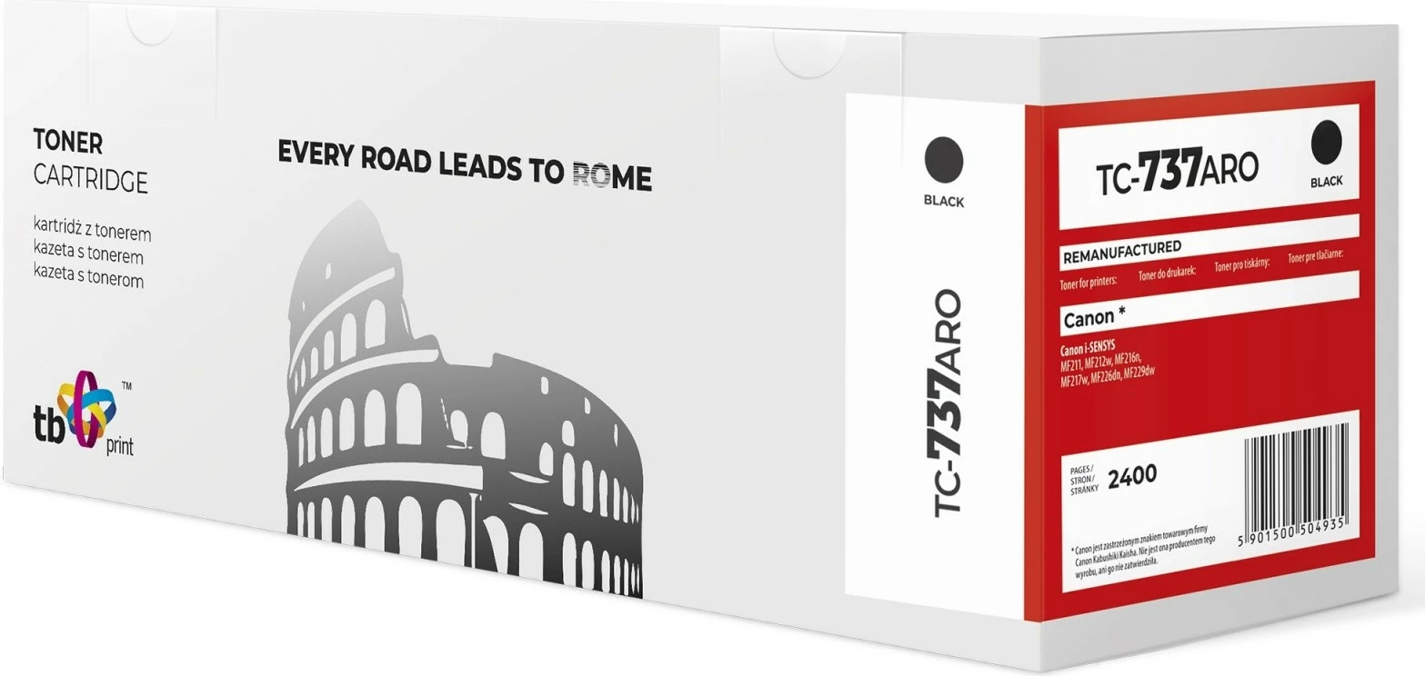 Toner, TB Print TC-737ARO za Canon, črn