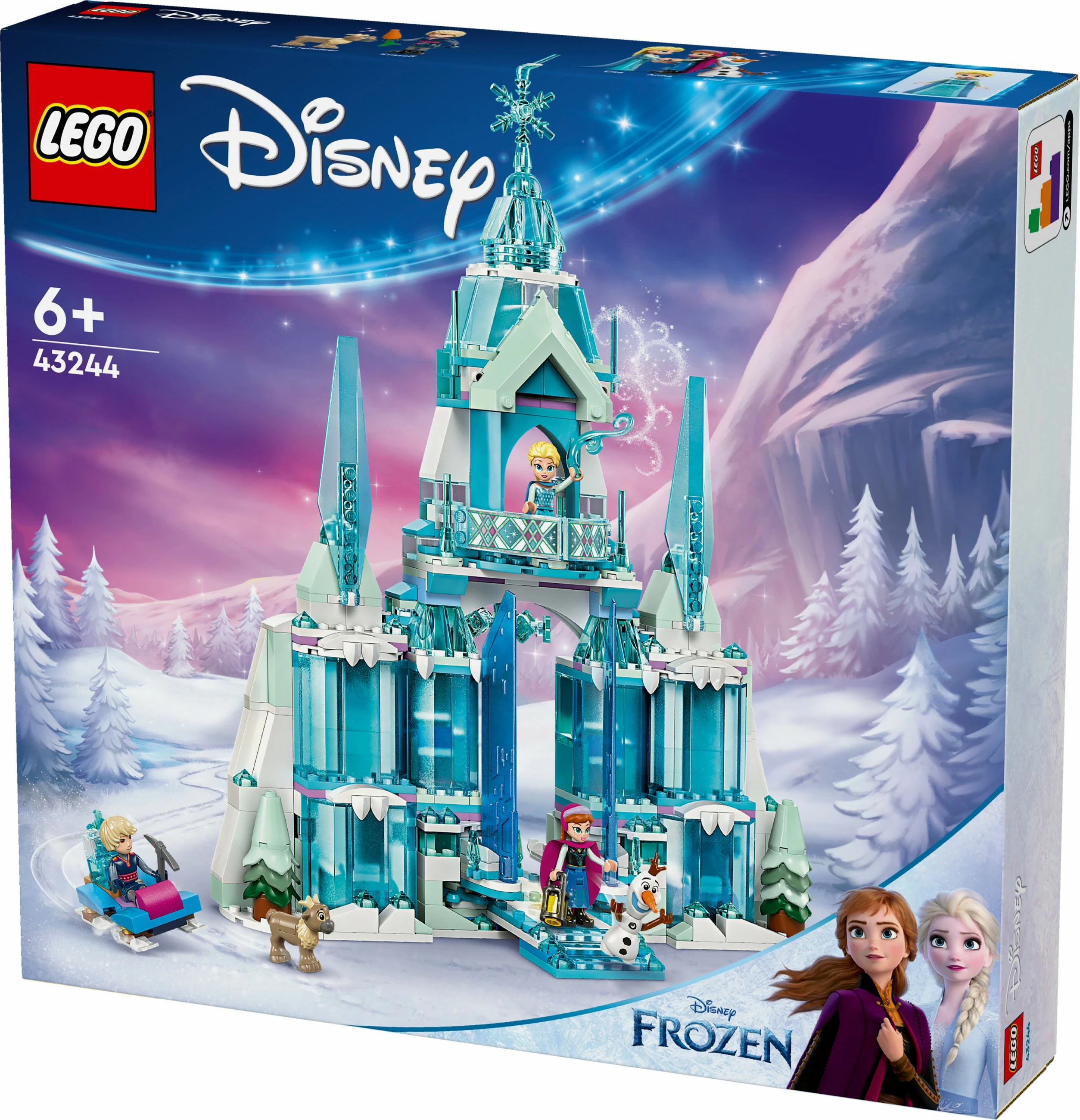 Gradbeni komplet, Elsin zimski grad (Frozen) Disney Princess 43244, večbarven