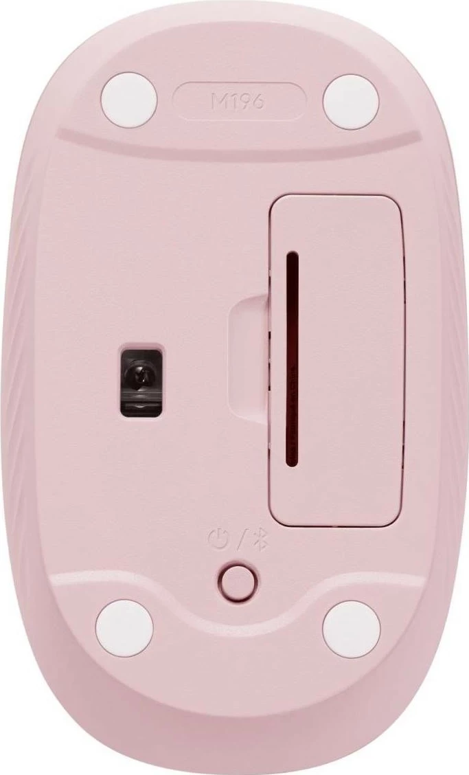 Brezžična miška Logitech M196, laser, roza