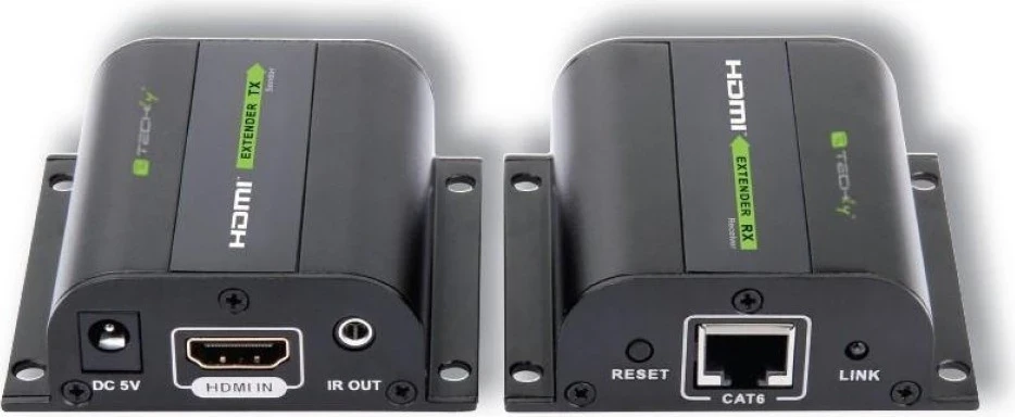 Podaljševalnik HDMI preko kabla Cat.6, do 60 m - Techly