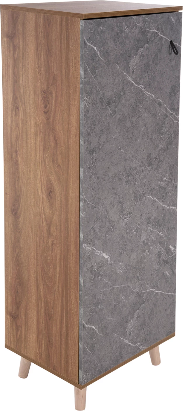 Omara za čevlje ALVARO FH8954.12 melamin v teksturi sonama-kamen 50Χ38Χ135Hcm