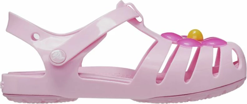 Sandale za deklice Crocs Isabela Charm, rožnate