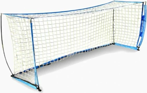Prenosna nogometna vrata Yakimasport, modra, 300 x 100 cm