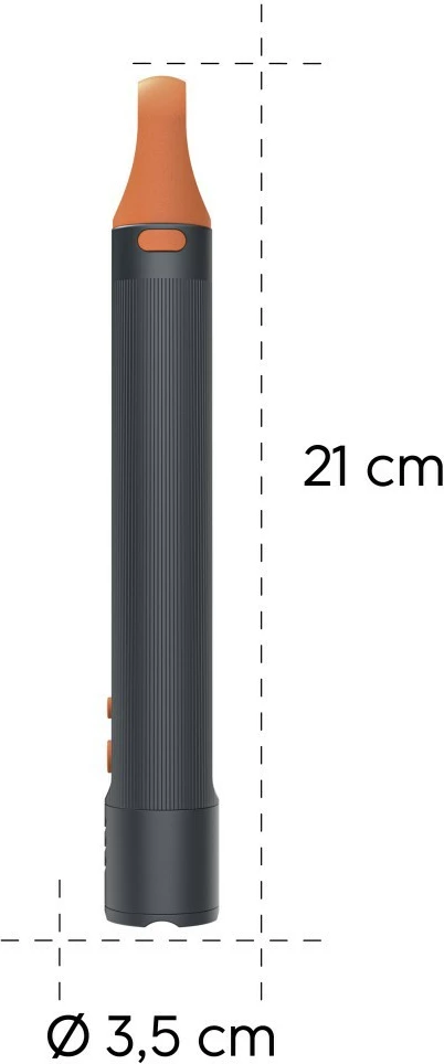 Ročna svetilka Hama FLX1000 (228606), 1000 lm, do 270 m, IP44, z polnilnimi AAA, črna