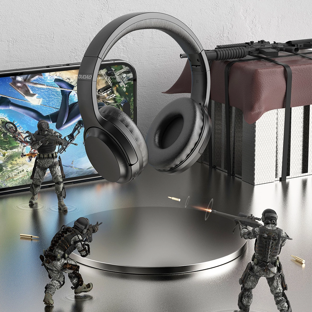 Brezžične slušalke Dudao X22Pro, Bluetooth 5.3, on-ear, 250 mAh, črne