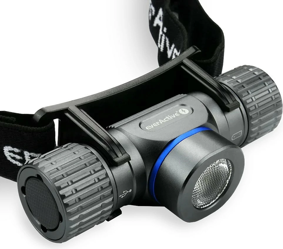 Čelna svetilka everActive HL-1100R, 1100 lm, IPX4, črna