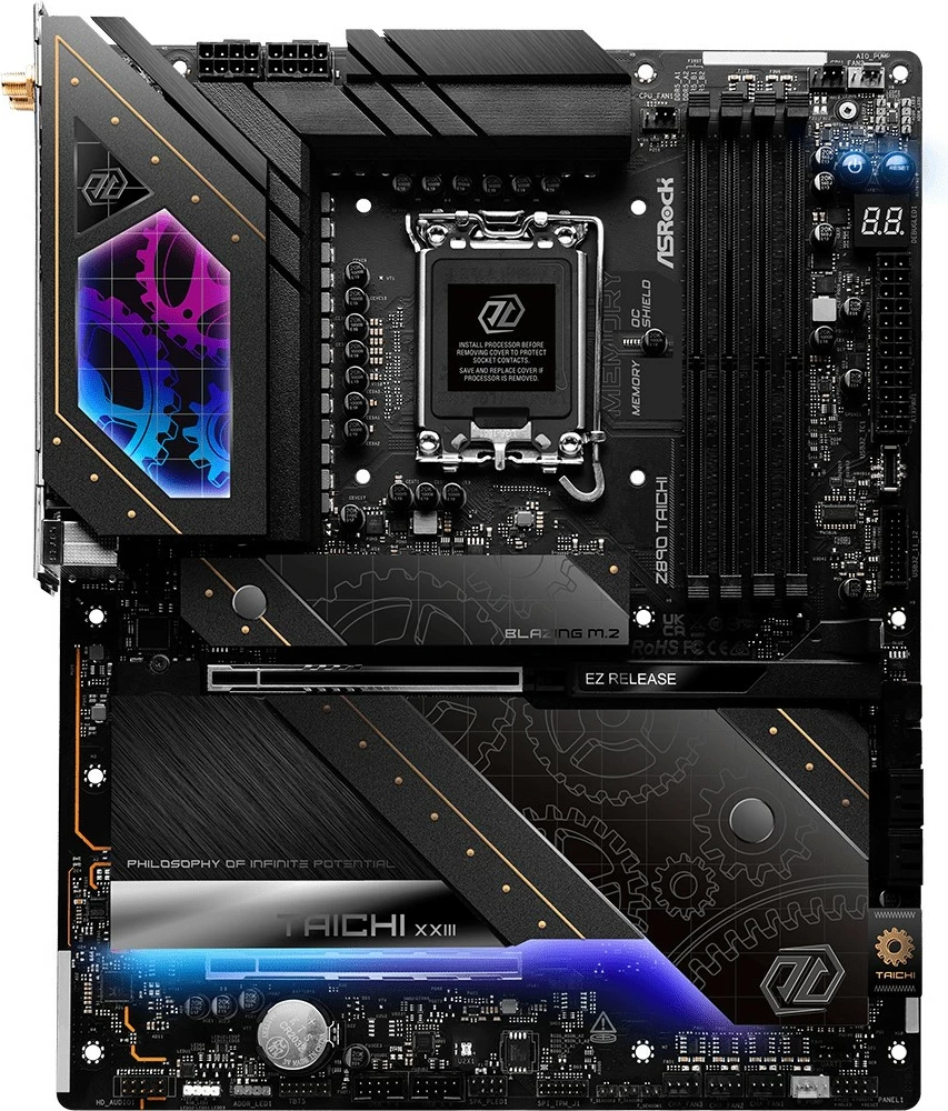 Matična plošča ASRock Z890 Taichi, Intel, LGA 1851, DDR5, Wi‑Fi 7, Thunderbolt 4