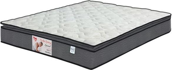 Vzmetnica z žepkastimi vzmetmi s pillow-top HΜ329.06 ekstra-dvojna 160Χ200 cm enostranska, pakiranje v roli