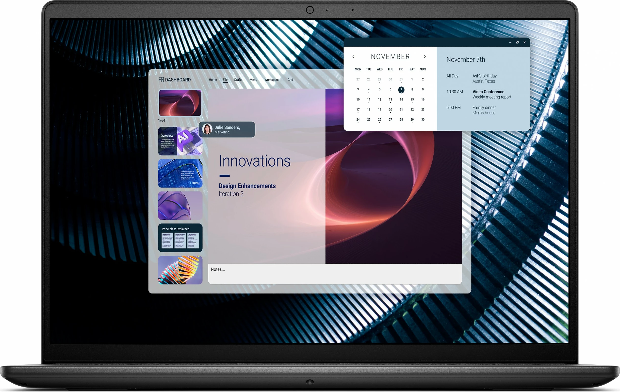 Prenosnik 14" FHD+ Pro Essential Dell PV14250, C7-150U, 16 GB RAM, 1 TB SSD, Windows 11 Pro, črn