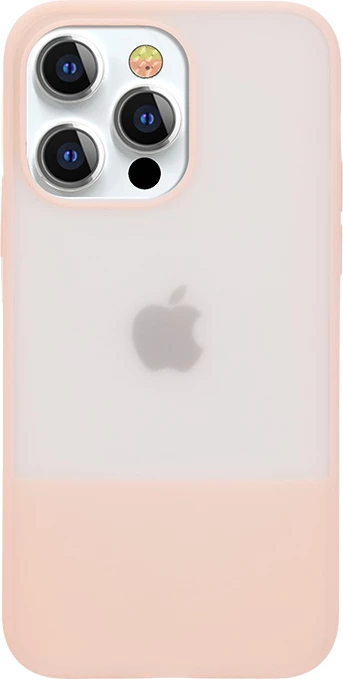 Preprost ovitek Kingxbar Plain Series za iPhone 13 Pro Max, silikonski, rožnat
