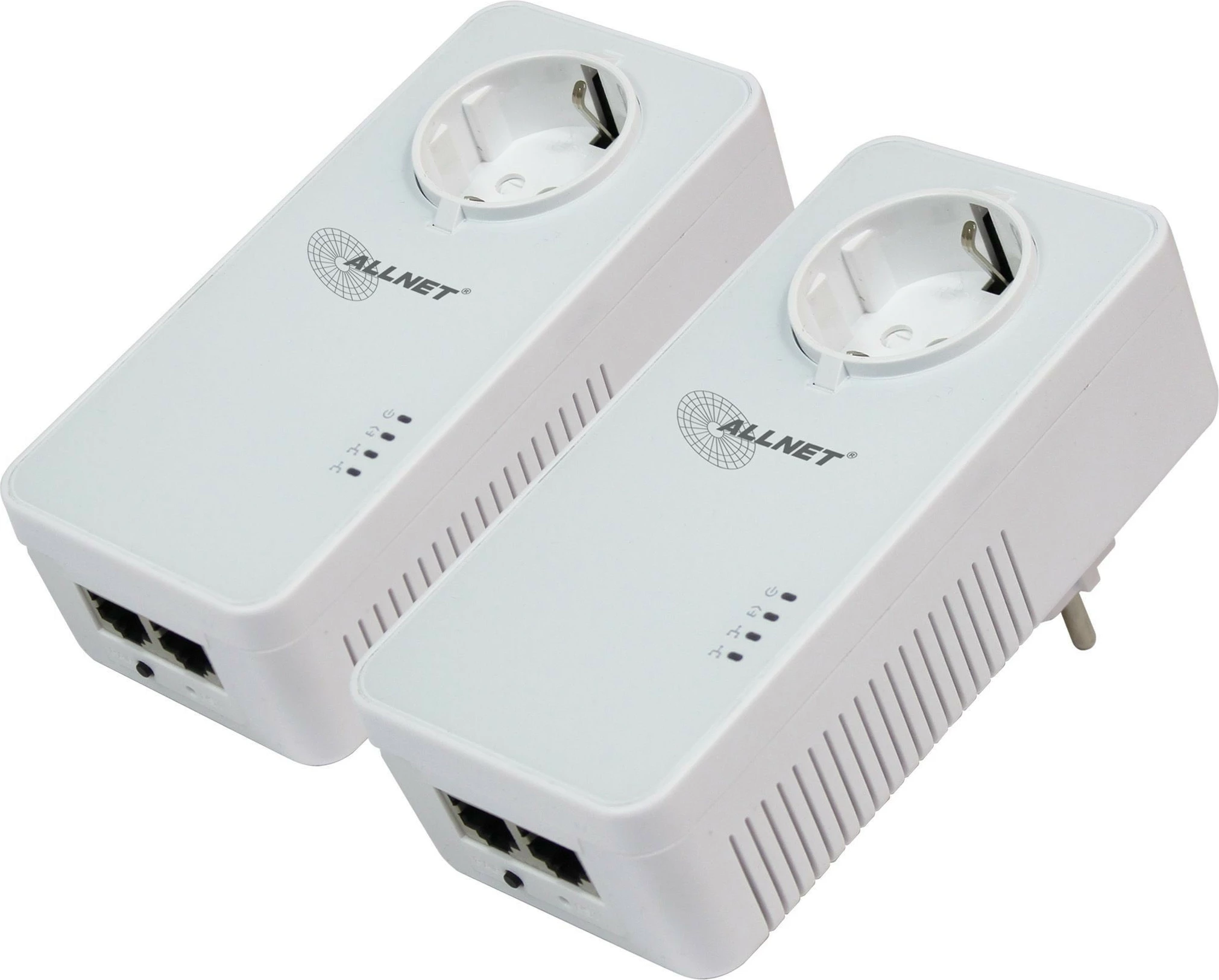 Powerline 1200 Mbit 2-delni paket, ALLNET, RJ45, s priključkom (passthrough)