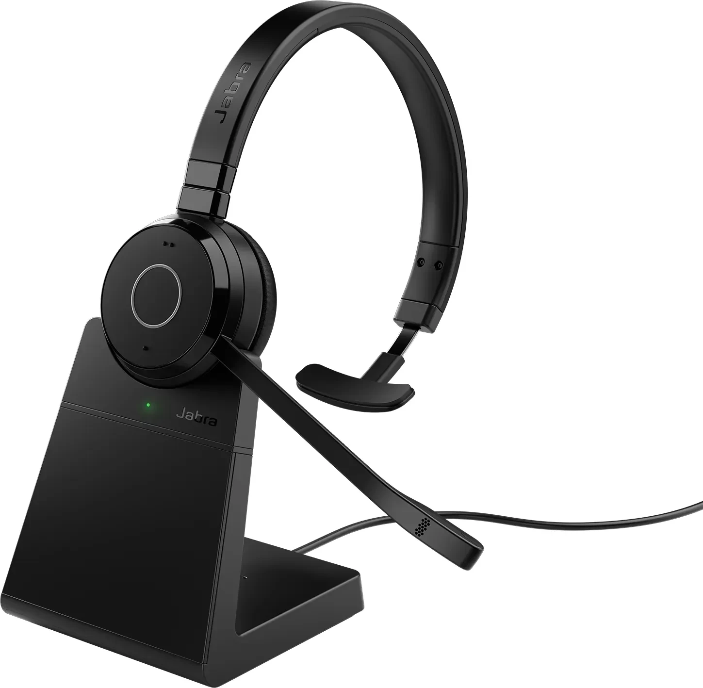 Slušalke Jabra Evolve 65 TE, Link390a UC Mono, z napajalnim kablom in brezžično, črne