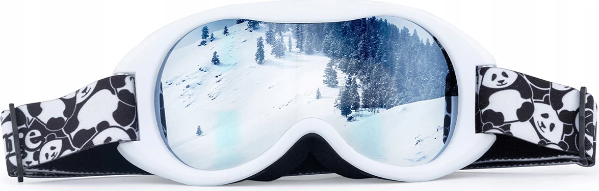 Otroške smučarske očala Panda Qunature, bela/črna