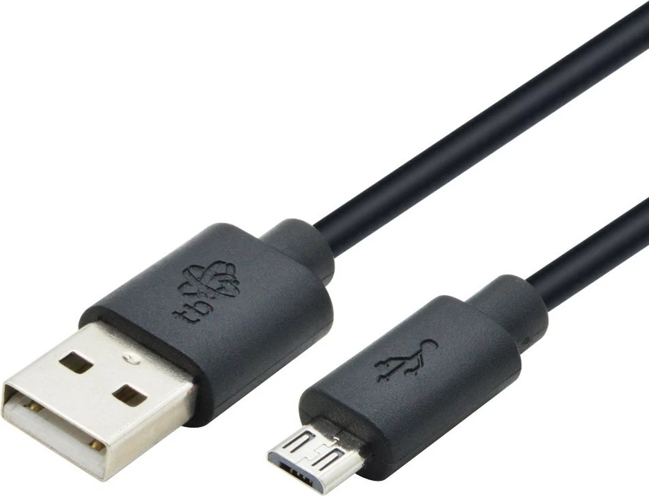 USB kabel, Micro USB, 1,8 m, TB AKTBXKU2PBAW18B, črn
