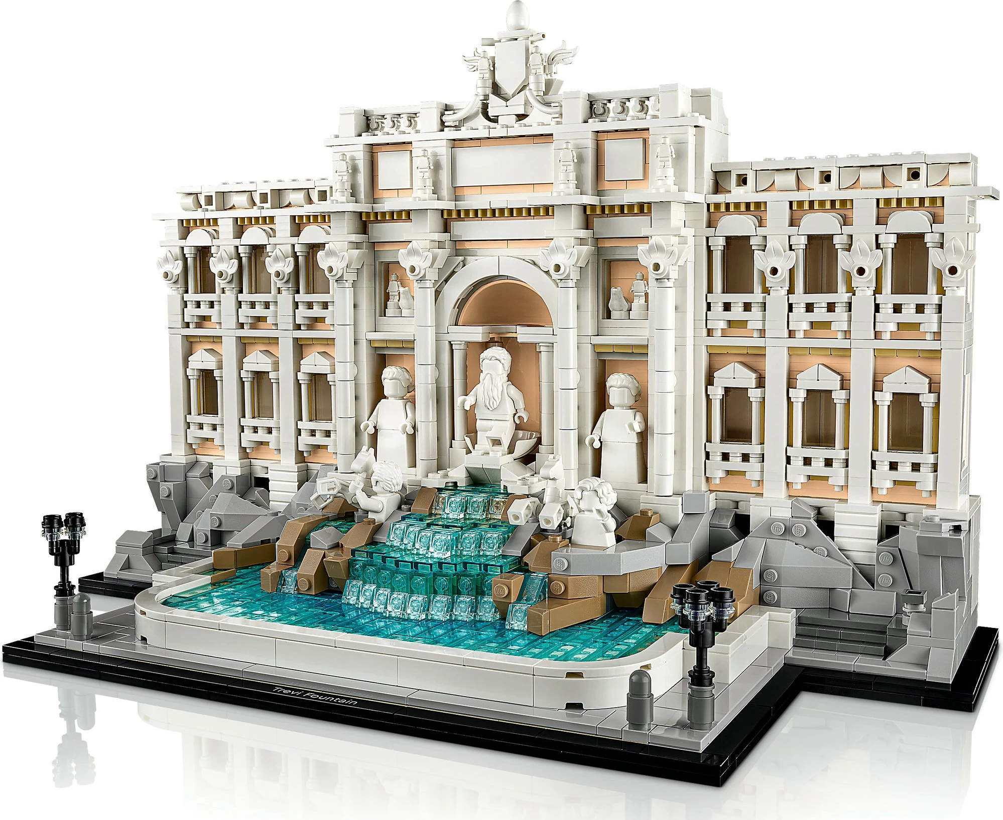 Model Fontana di Trevi, LEGO Architecture, 1880 delov, plastika, večbarven