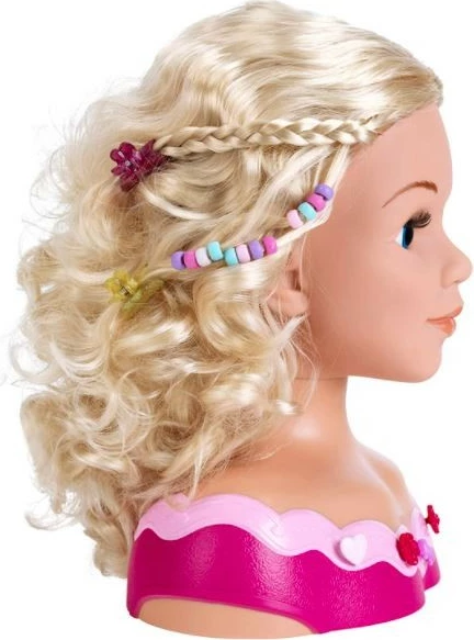 Glava za urejanje las z dodatki Princess Coralie Klein, za deklice, igralni komplet