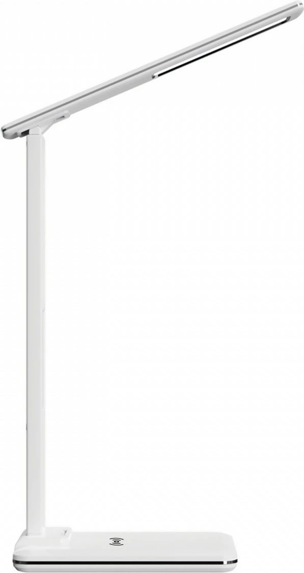 Namizna svetilka z brezžičnim polnjenjem Media-Tech MT222, LED zaslon, bela