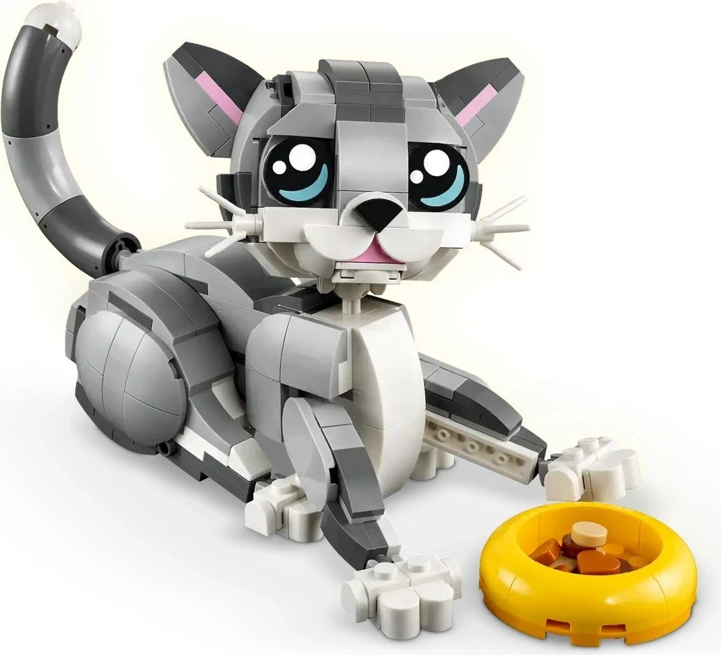 Igriv maček, Set LEGO Creator 3 v 1 Playful Cat 31163, za otroke 8+
