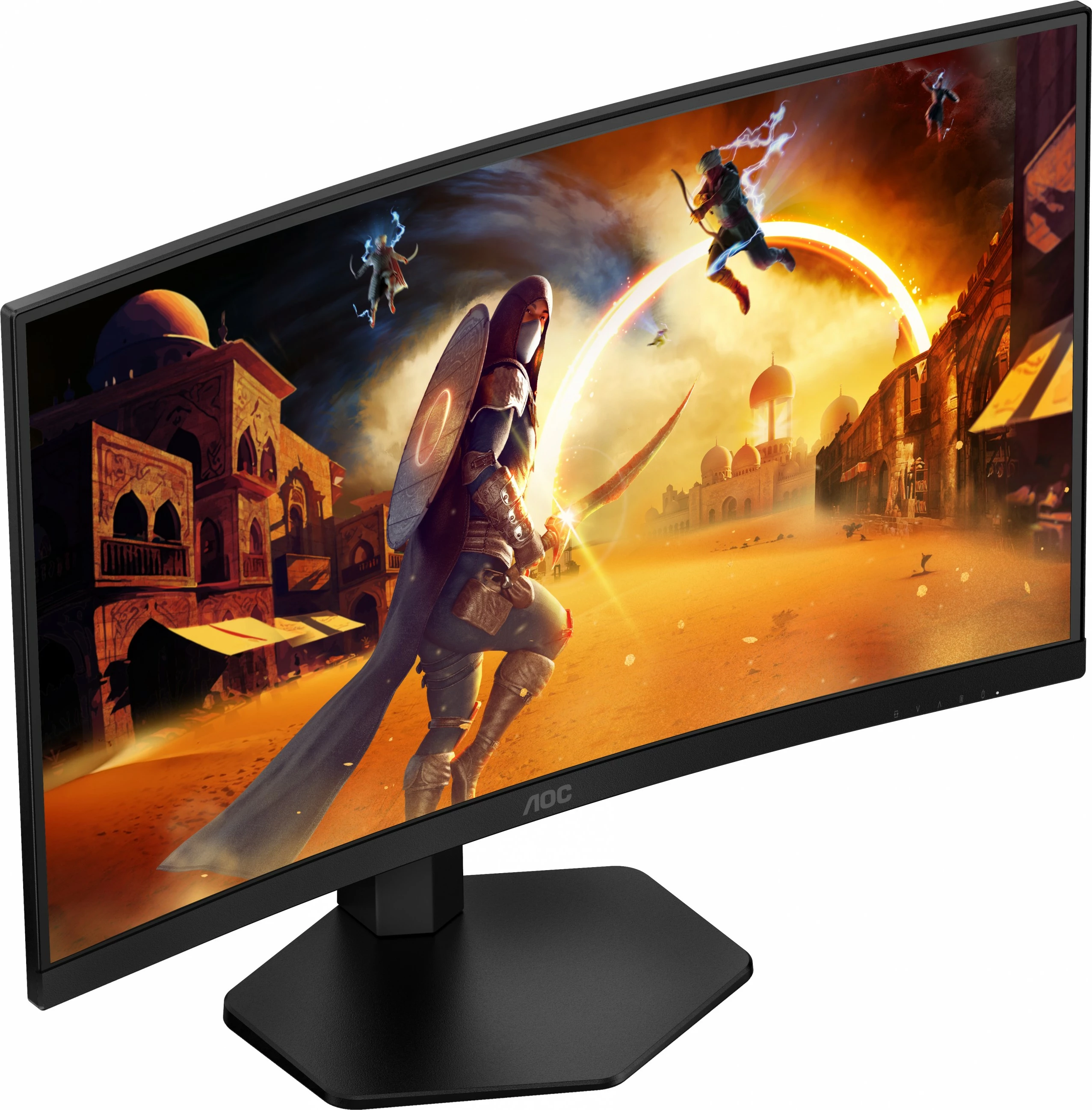 Zakrivljen igralni monitor 27", Quad HD, 180Hz, črn — AOC CQ27G4X