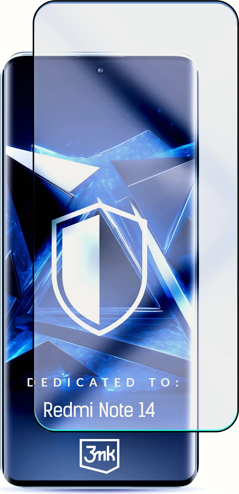Kaljeno steklo 3mk HardGlass Max Lite za Xiaomi Redmi Note 14 5G, črno