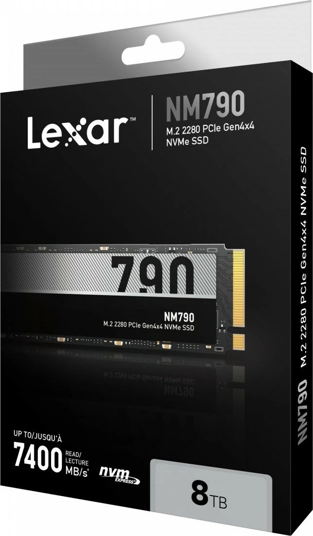 SSD, M.2 2280, PCIe Gen4x4, 8TB Lexar NM790