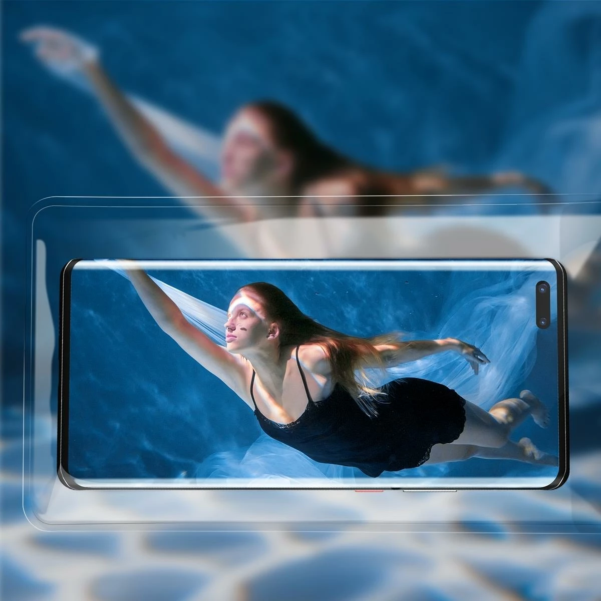 Vodoodporna zaščita za mobilni telefon Baseus FMYT000003, modra
