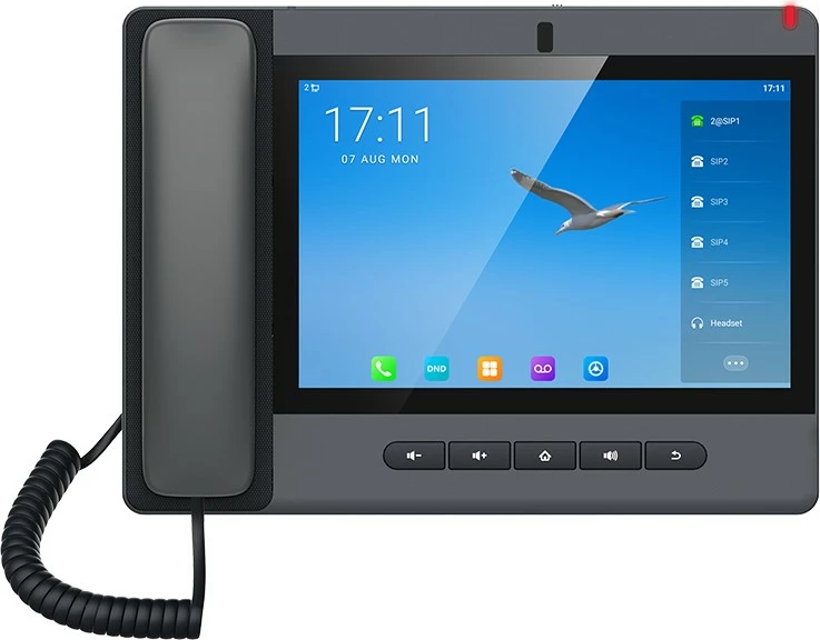 VoIP telefon z velikim zaslonom Fanvil A320, Bluetooth 5.0, 10,1", siv