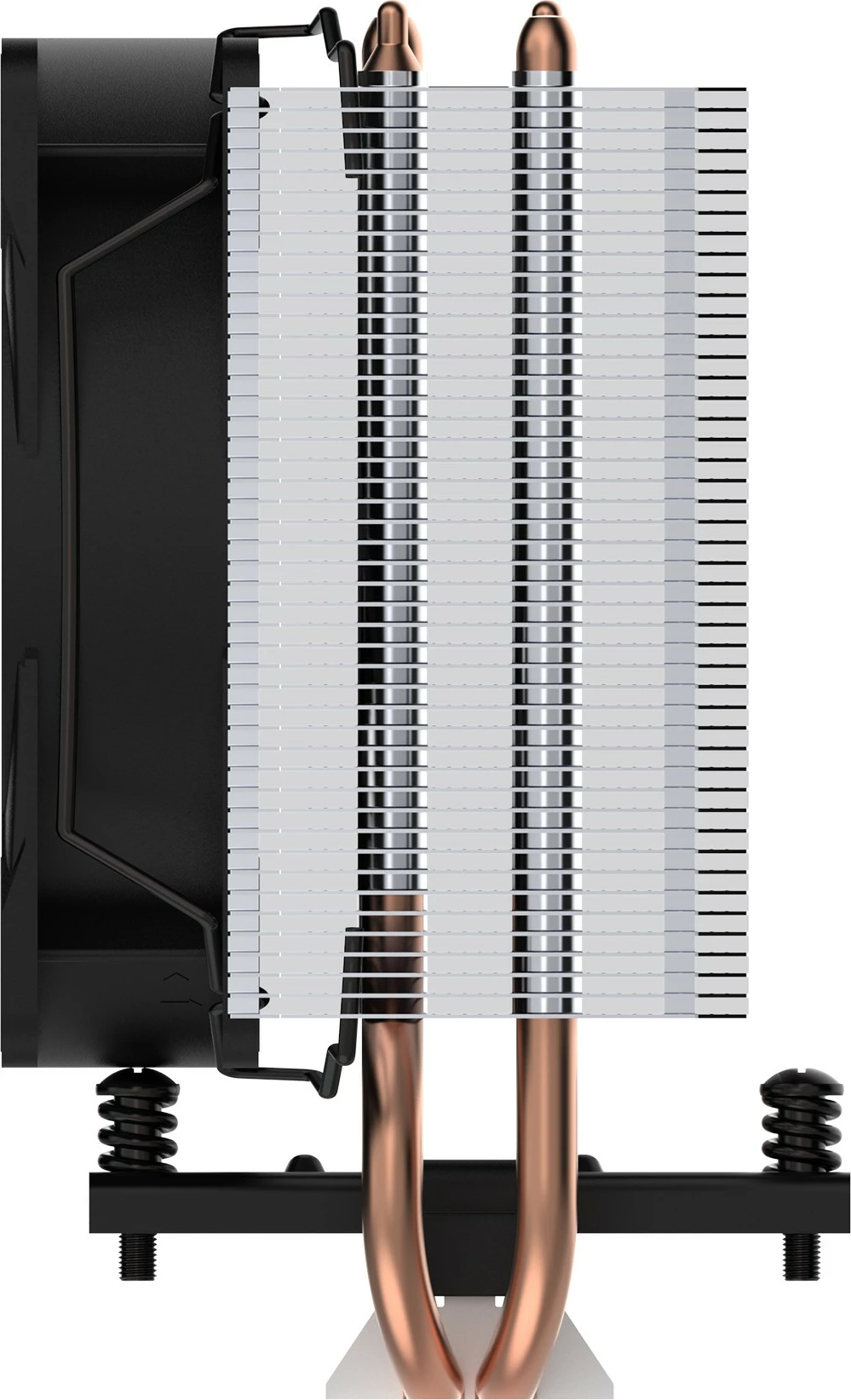 Zračno hlajenje za procesor, ARCTIC Freezer 8A, 2 ventilatorja 10 cm, aluminij, črn