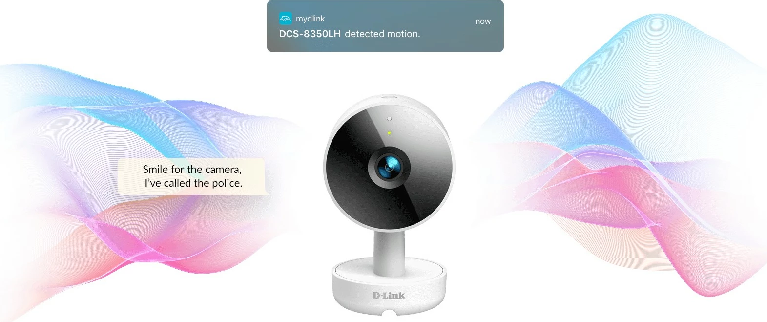 Notranja Wi‑Fi kamera D-Link DCS-8350LH, 2K QHD, bela