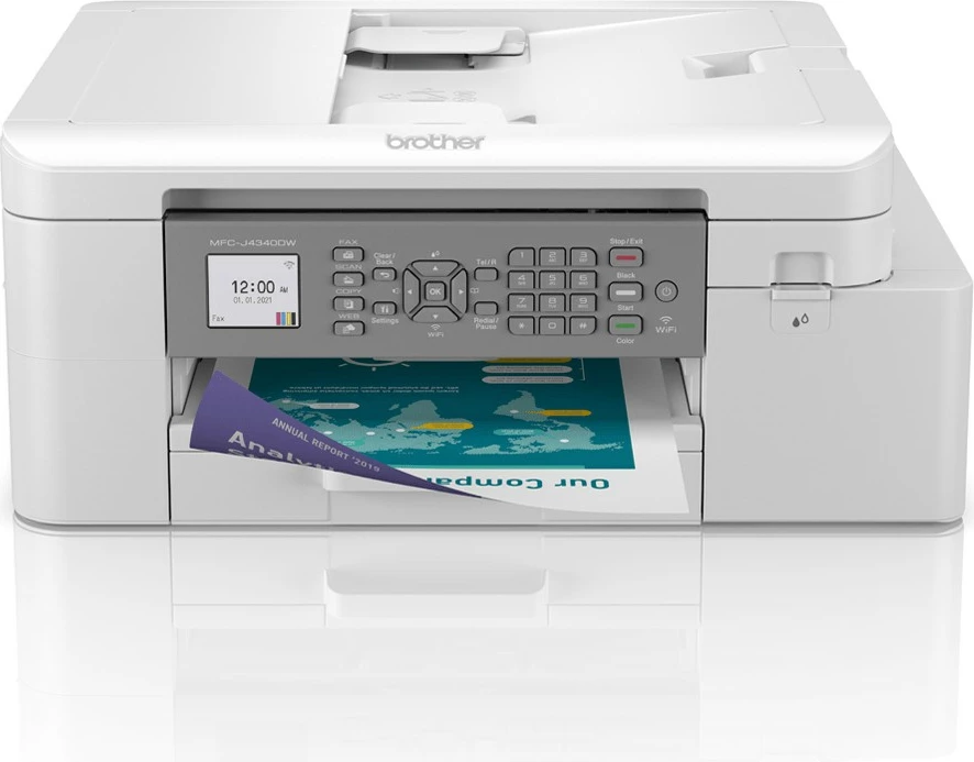 Barvni tiskalnik Brother MFC-J4340DWERE1, inkjet, 1200 x 4800 DPI, A4, neposredno tiskanje, bel