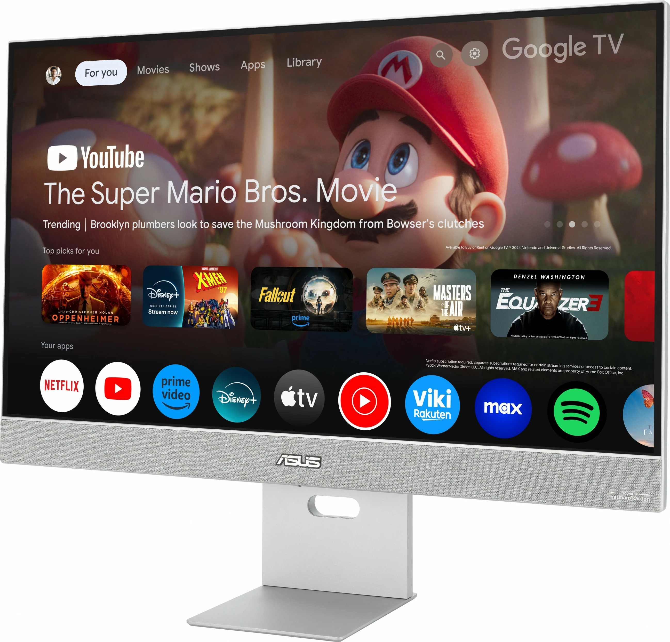 27" 4K Ultra HD monitor, ASUS ZenScreen Smart MS27UC, siv