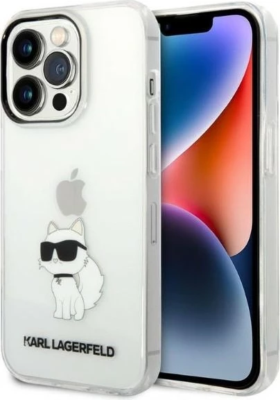 Ovitek Choupette Karl Lagerfeld za iPhone 14 Pro, prozoren