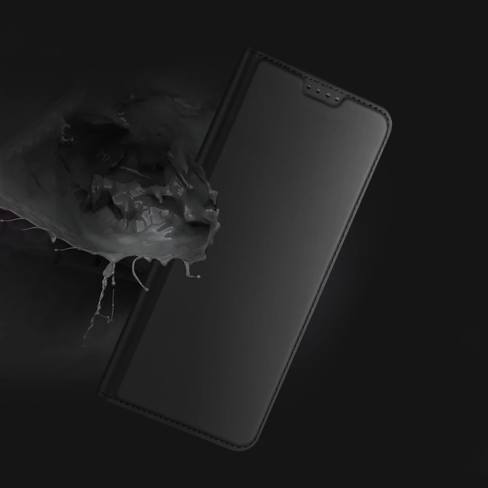 Zaščitni ovitek Dux Ducis Skin Pro za Xiaomi Redmi 11A / Poco C55 / Redmi 12C, z vložkom za kartice, stojalom, črn
