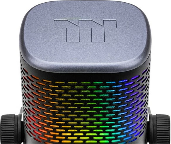 Kondenzatorski USB mikrofon GS50 RGB Thermaltake, 24 bit, črn