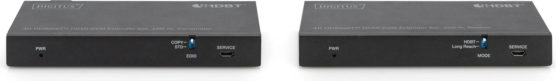 HDMI KVM podaljšek 4K HDBaseT Set 150 m, Digitus, črn