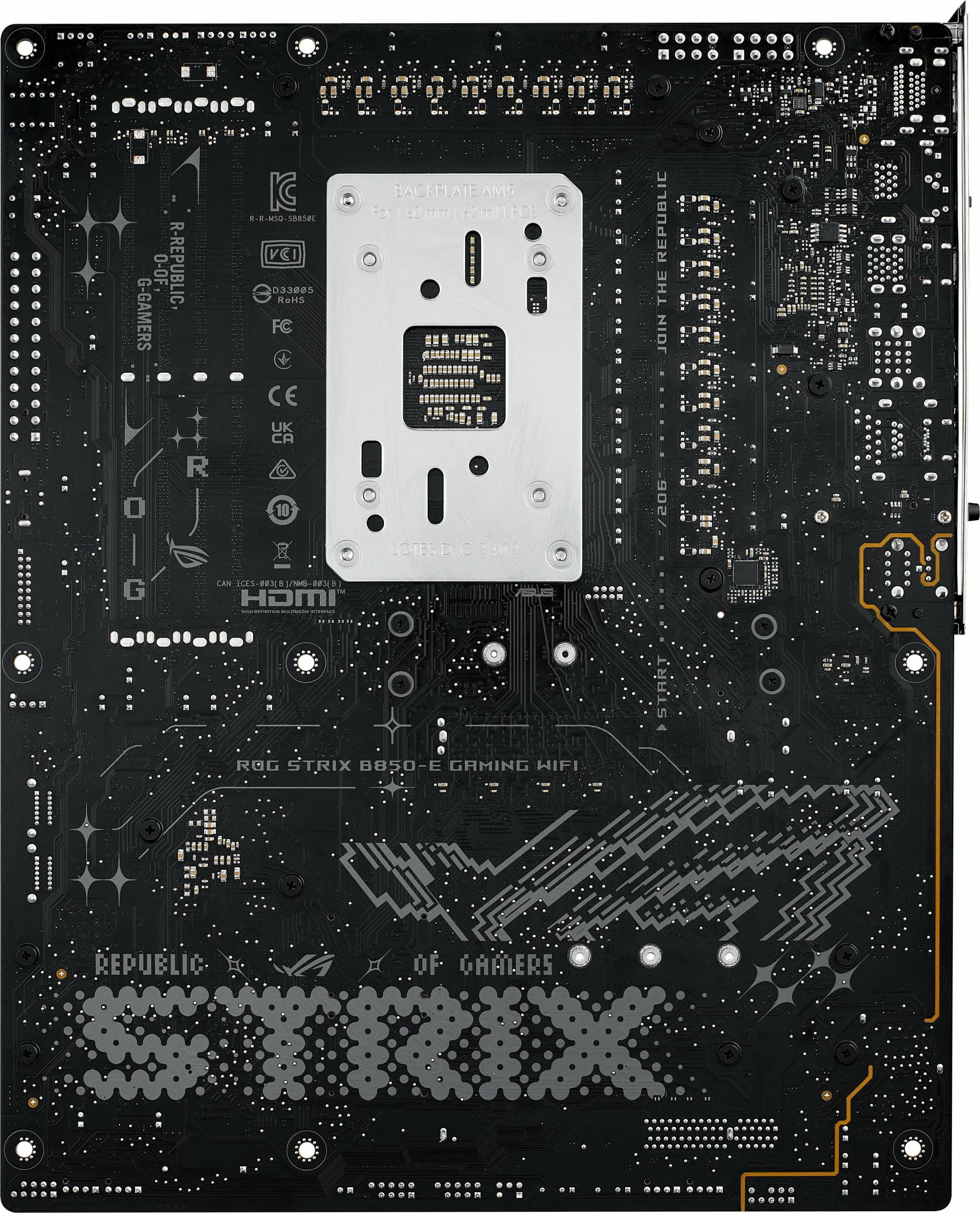 Pločevina ASUS ROG STRIX B850-E Gaming WIFI, AM5