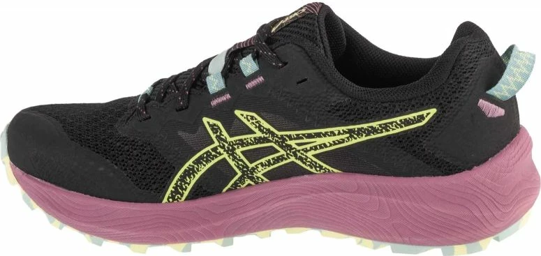 Tekstilno-sintetične črne tekaške atletske copate Asics, ženske