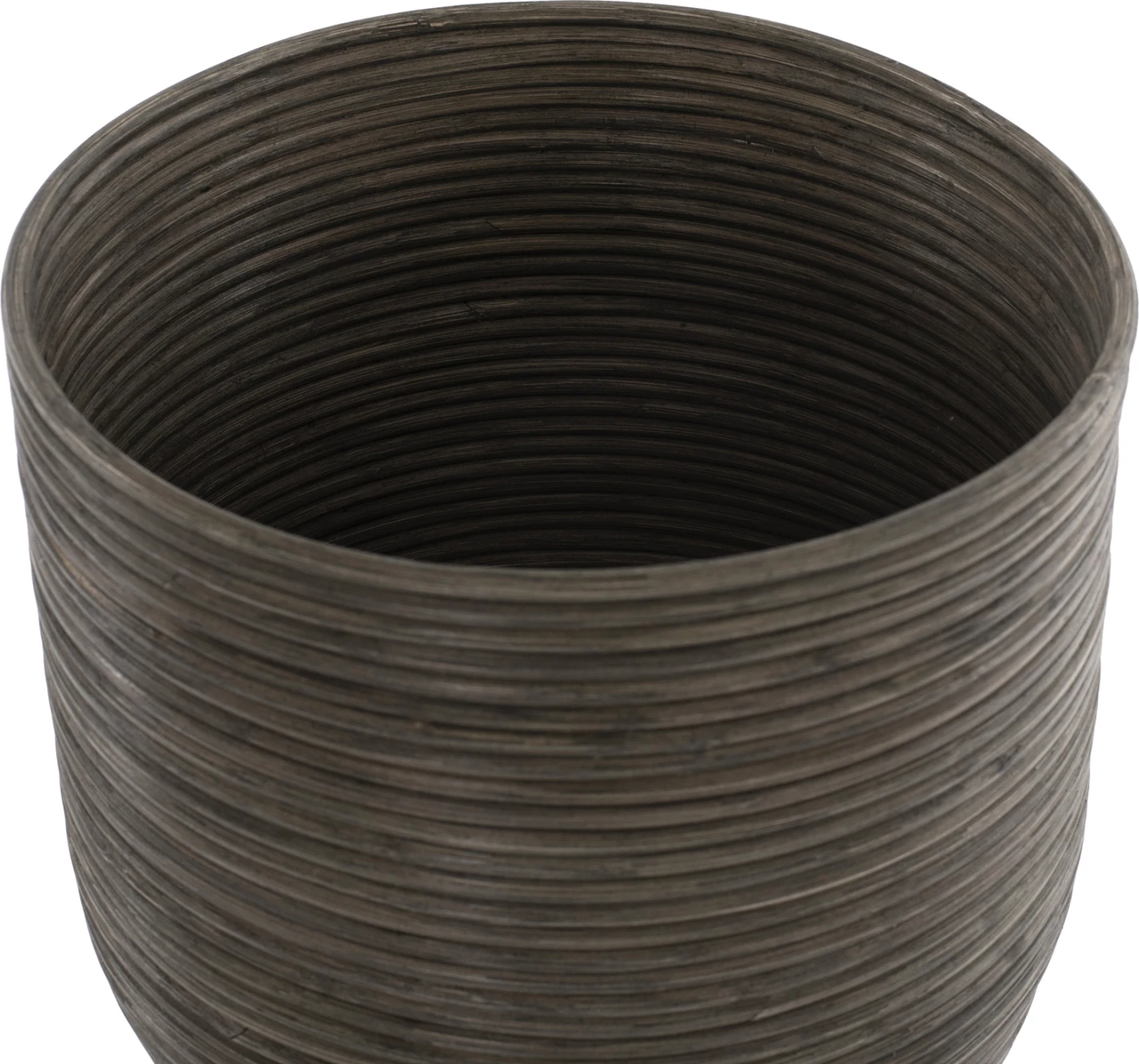 Cvetlični lonec iz ratana z bambusovimi nogami FH7815 31x30x80Hcm. Naravno-zelena