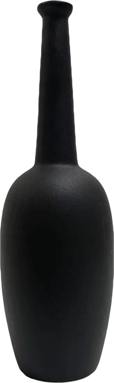 Keramična namizna dekoracija ELENDIL FH4591.02 mat črna Φ13x40Hcm